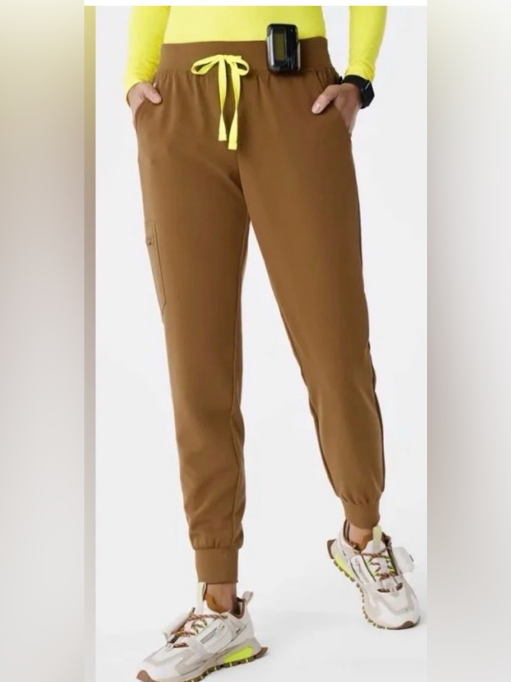 FIGS limited edition Earth Brown Zamora joggers large